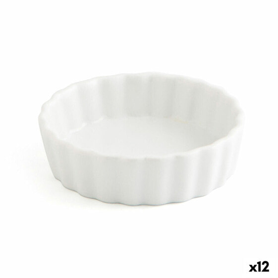 Snack tray Quid Gastro Fun White Ceramic 10,5 x 3 cm (12 Units)