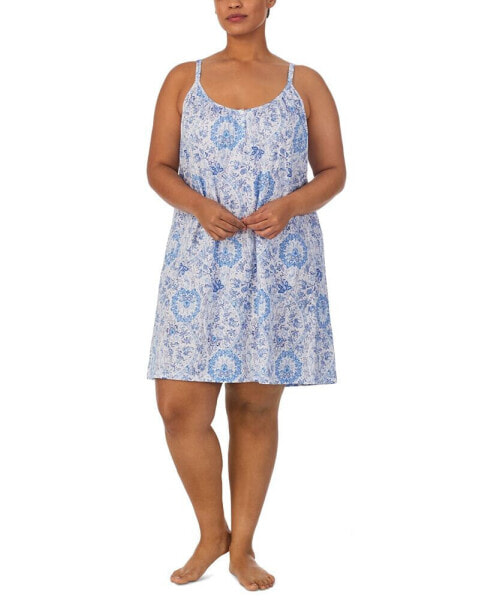 Пижама Ralph Lauren Plus Floral Double-Strap Nightgown