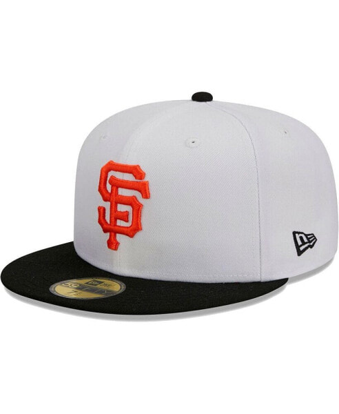 Men's White, Black San Francisco Giants Optic 59FIFTY Fitted Hat