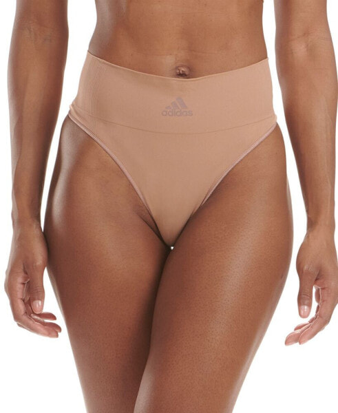 Women's Active Seamless Micro Stretch High Waist Thong Underwear 4A1H01