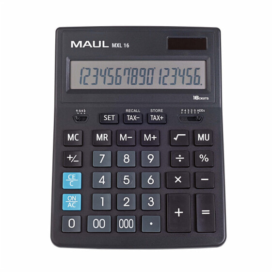 Jakob Maul GmbH MAUL MXL 16 - Desktop - Display - 16 digits - 1 lines - Battery - Black