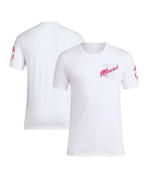 Men's Lionel Messi White Vice T-shirt