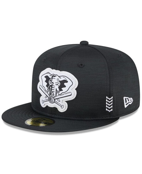 Men's Black Oakland Athletics 2024 Clubhouse 59FIFTY Fitted Hat