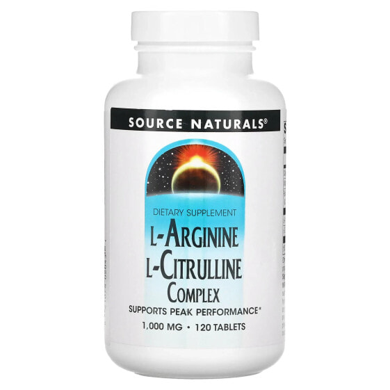 L-Arginine L-Citrulline Complex, 1,000 mg, 120 Tablets