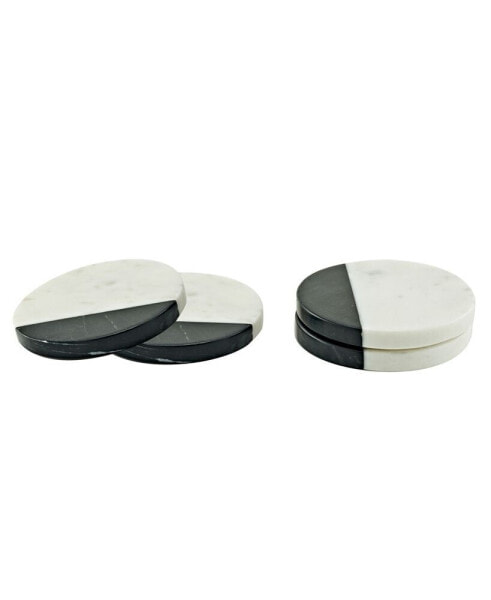 Marble Coasters 4" Square, Set of 4