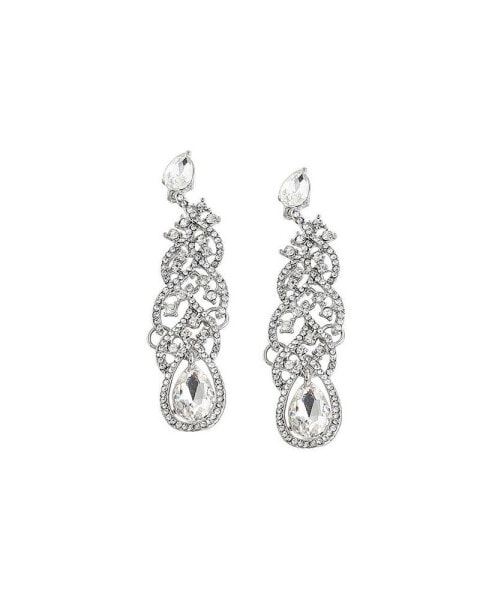 Women's Silver Dazzling Drop Earrings