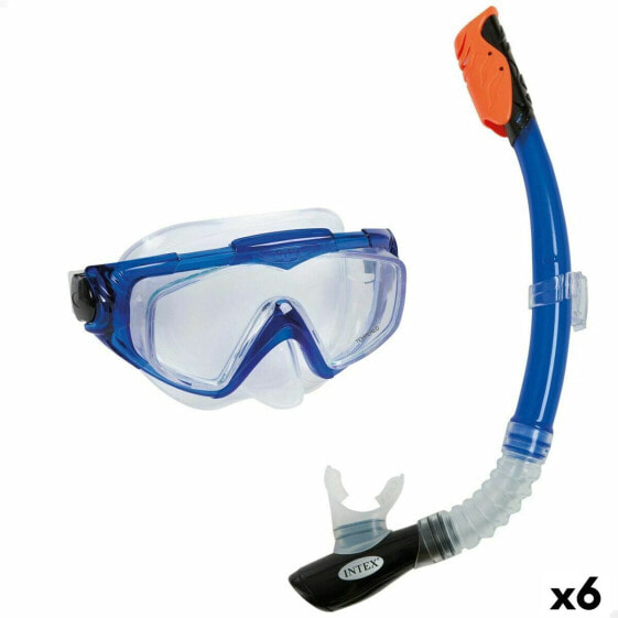 Очки для ныряния с трубкой Intex Aqua Pro Синий