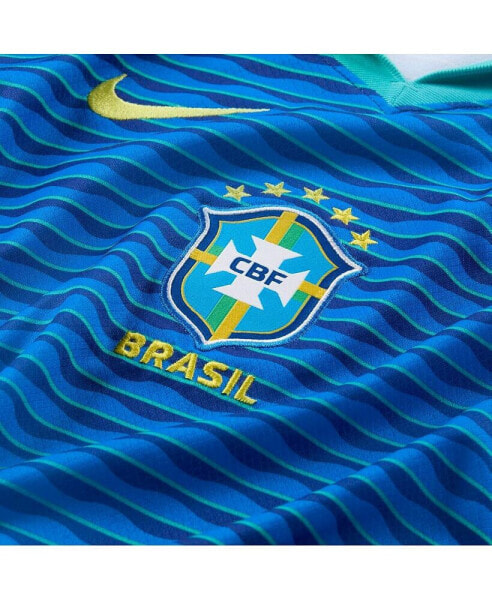 Big Boys and Girls Blue Brazil National Team 2024 Away Stadium Replica Jersey