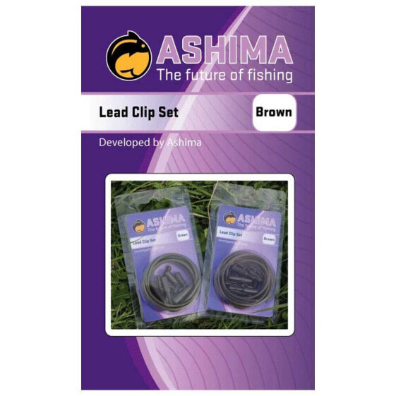 Комплект приманок ASHIMA FISHING для рыбалки со свинцовыми клипсами