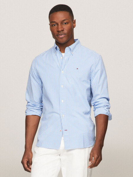 Regular Fit Gingham Poplin Shirt