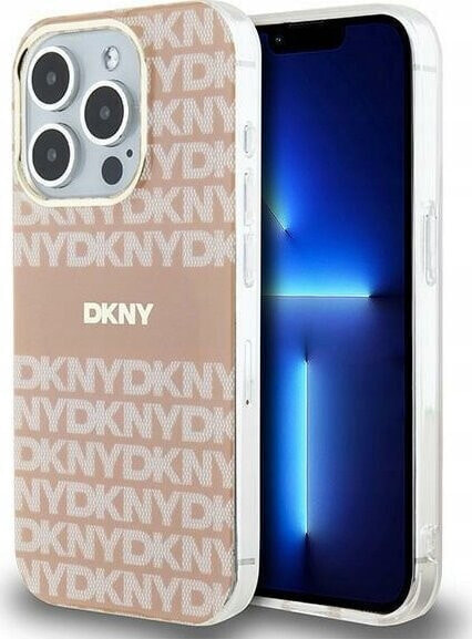 DKNY DKNY DKHMP15XHRHSEP iPhone 15 Pro Max 6.7" różowy/pink hardcase IML Mono & Stripe MagSafe