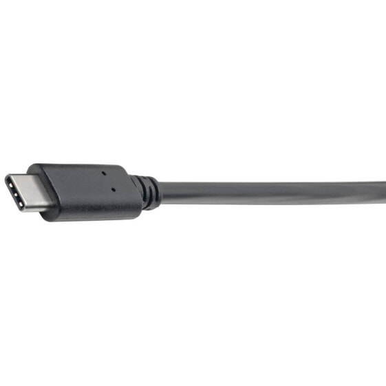 Tripp U428-06N-F USB-C to USB-A Adapter (M/F) - USB 3.2 Gen 1 (5 Gbps) - Thunderbolt 3 Compatible - 6-in. (15.24 cm) - 0.15 m - USB C - USB A - USB 3.2 Gen 2 (3.1 Gen 2) - Male/Female - Black