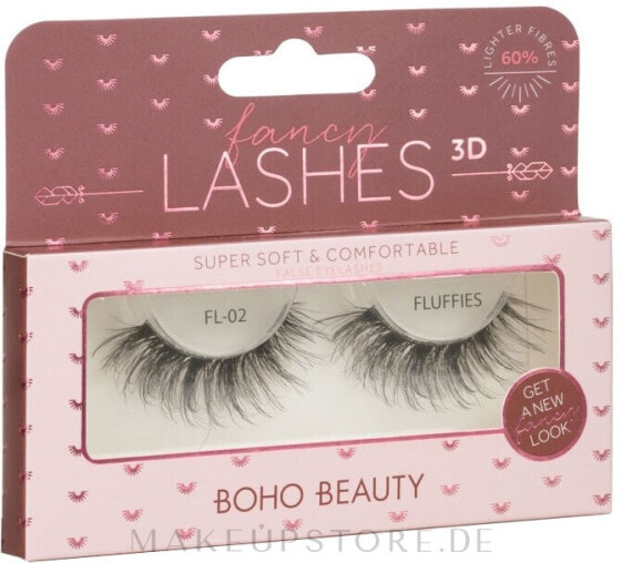 Künstliche Wimpern - Boho Beauty Fancy Lashes 3D FL-02 Fluffies