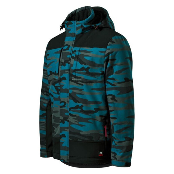 Куртка-софтшелл Rimeck Vertex Camo M MLI-W56C1, синяя, спорт и отдых