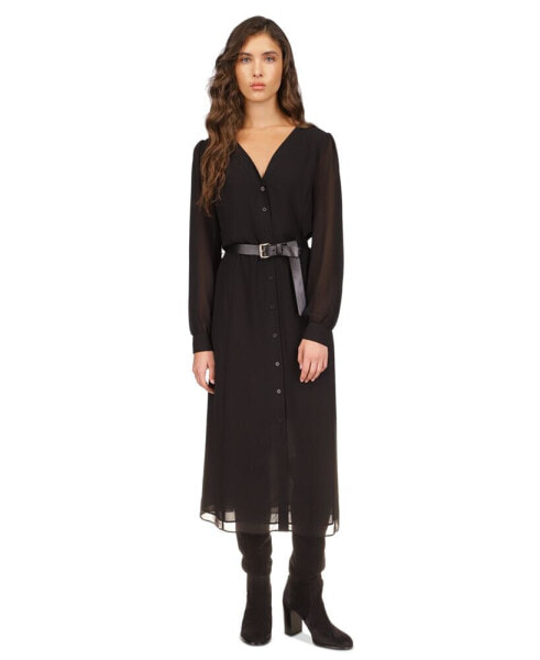 Платье для женщин Michael Kors Kate с поясом - Миди.