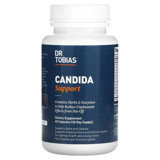Витамины для поддержки здоровья женщин Dr Tobias Candida Support, 60 капсул