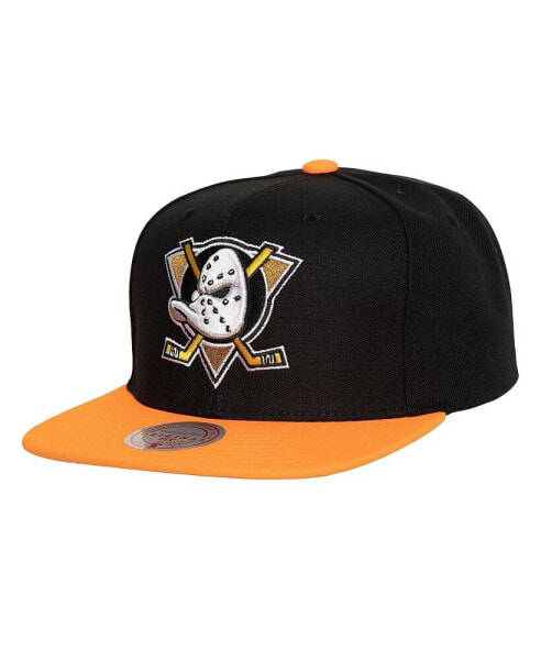 Men's Black Anaheim Ducks Core Team Ground 2.0 Snapback Hat