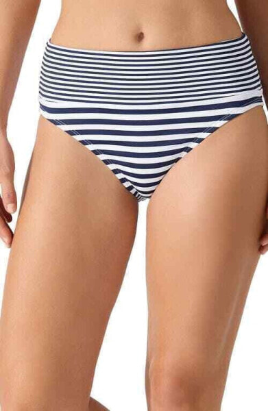 Tommy Bahama Breaker Bay High Waist Bikini Bottoms Mare Navy Size X-Large
