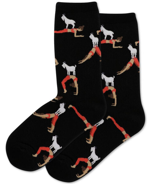 Women's Goat Yoga Crew Socks