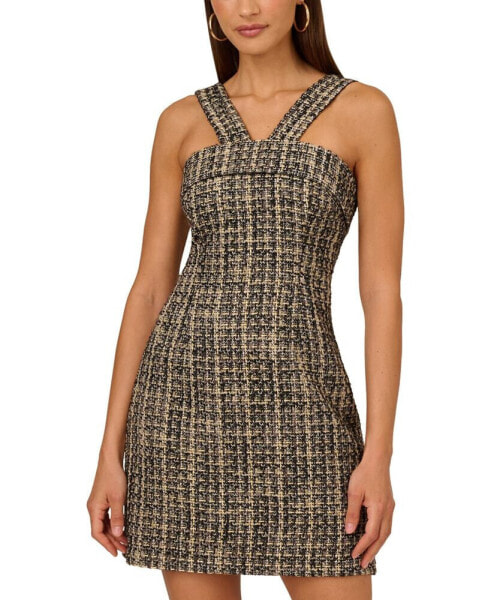 Women's Tweed Mini Sheath Dress