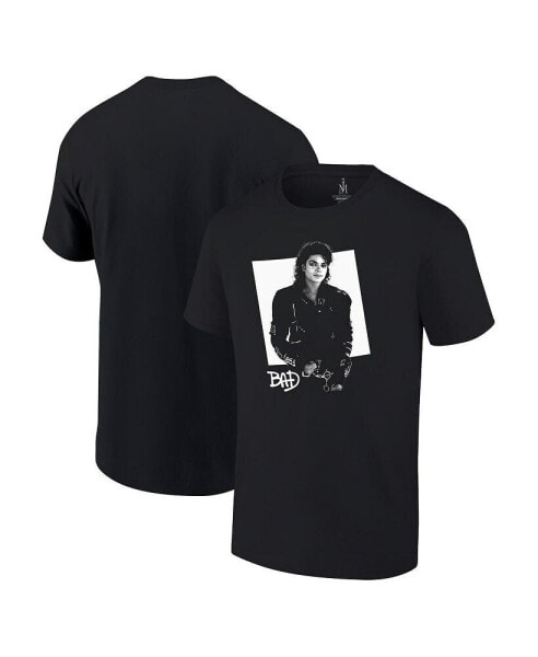 Men's Black Michael Jackson Bad Brick Wall T-Shirt