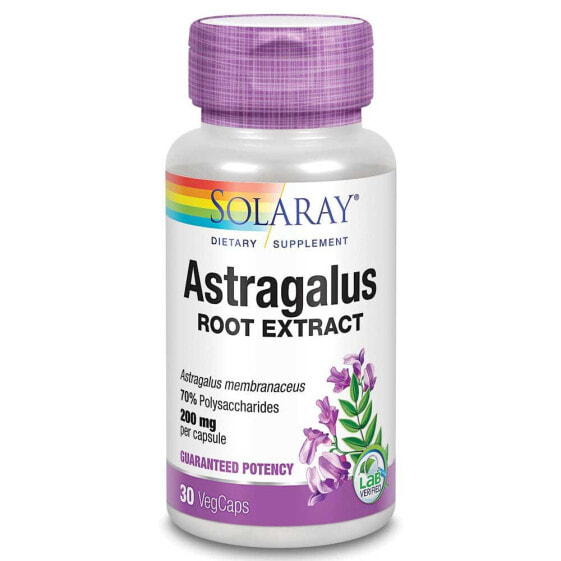 SOLARAY Astragalus Root Extract 200mgr 30 Units