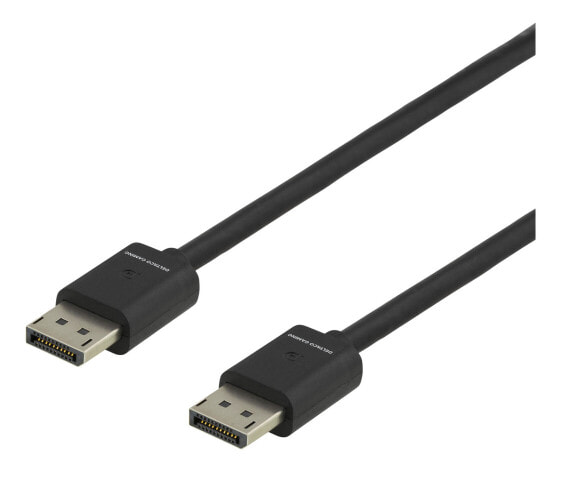 Deltaco GAM-060, 2 m, DisplayPort, DisplayPort, Male, Male, 7680 x 4320 pixels