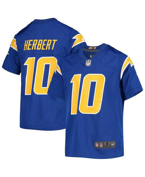 Big Boys Justin Herbert Royal Los Angeles Chargers Game Jersey
