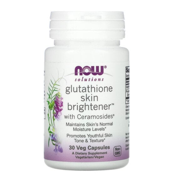 Solutions, Glutathione Skin Brightener, 30 Veg Capsules