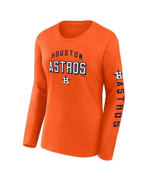 Women's Orange, Navy Houston Astros T-shirt Combo Pack
