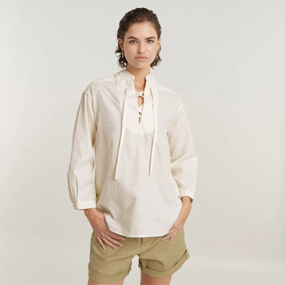 G-STAR Scooped Hem Blouse