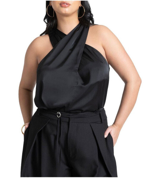 Plus Size Halter Neck Top