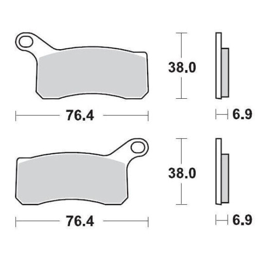 MOTO-MASTER KTM 096511 Sintered Brake Pads