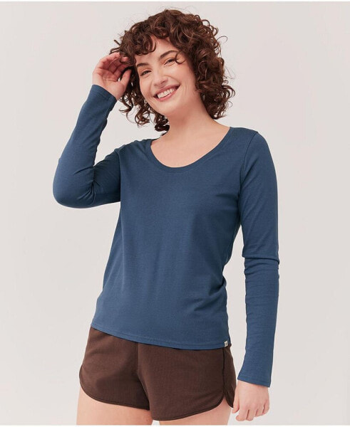 Organic Cotton Softspun Scoop Long Sleeve Tee