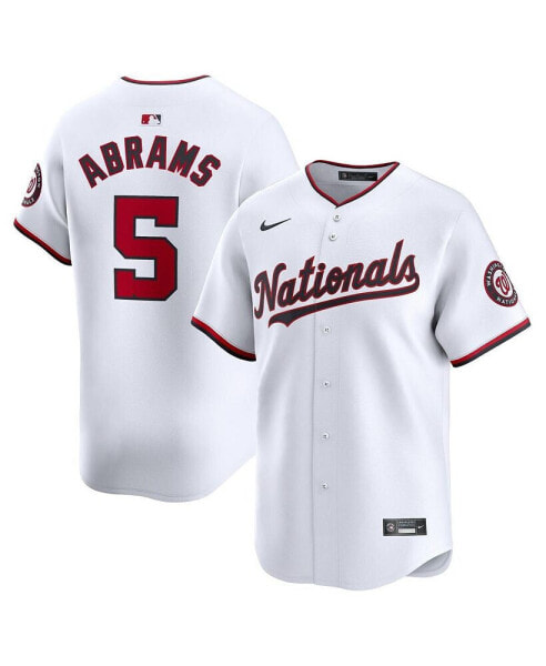 Men's CJ Abrams White Washington Nationals Home limited Player Jersey