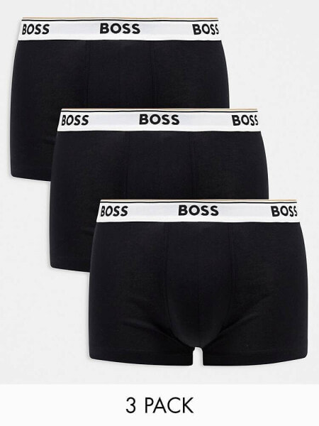 Boss Bodywear power 3 pack boxers in black