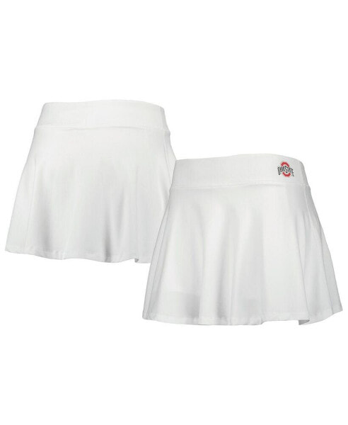 Women's White Ohio State Buckeyes Flowy Skort