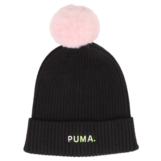 Шапка женская PUMA Ribbed Lurex Knit Beanie 100% акриловая