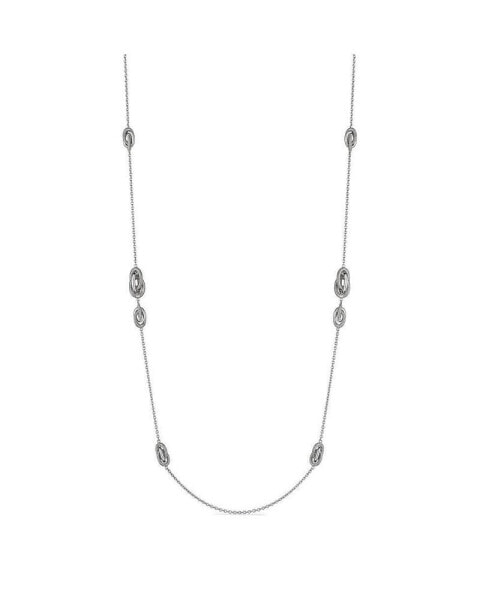 Eternity Long Love Knot Station Necklace