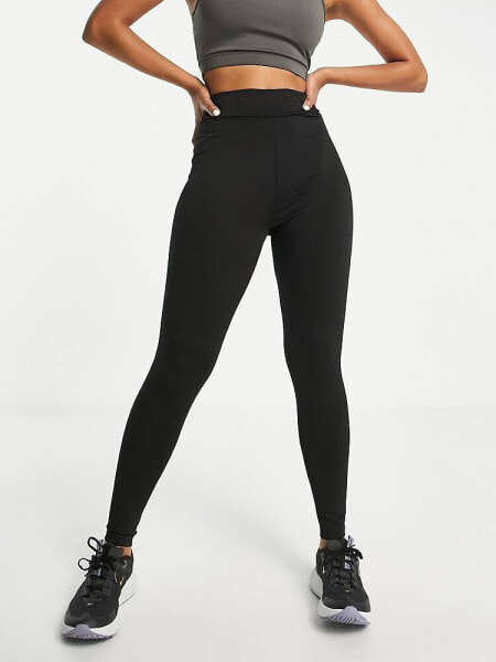 Threadbare Fitness gym leggings in black