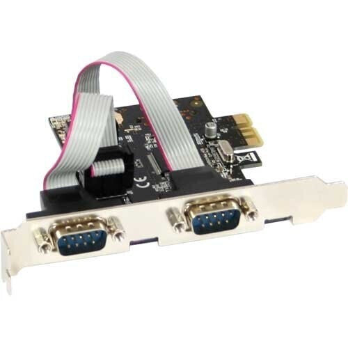 InLine Interface Card 2x Serial 9 Pin PCIe (PCI-Express)