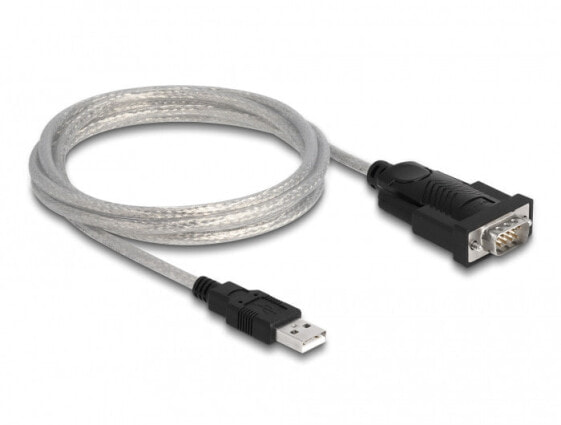 Кабель Delock USB A - RS-232 1.8 м Черный