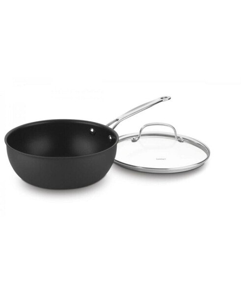 Chefs Classic Hard Anodized 3-Qt. Chefs Pan w/ Cover