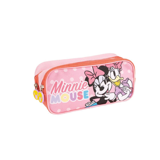 Двойной пенал Minnie Mouse Розовый 22,5 x 8 x 10 cm