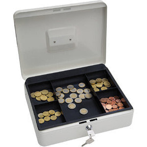 WEDO Cash box size 4 - White - 10.2 cm (4") - 300 x 240 x 90 mm