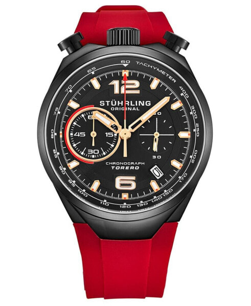 Часы Stuhrling Red Quartz Silicone 42mm