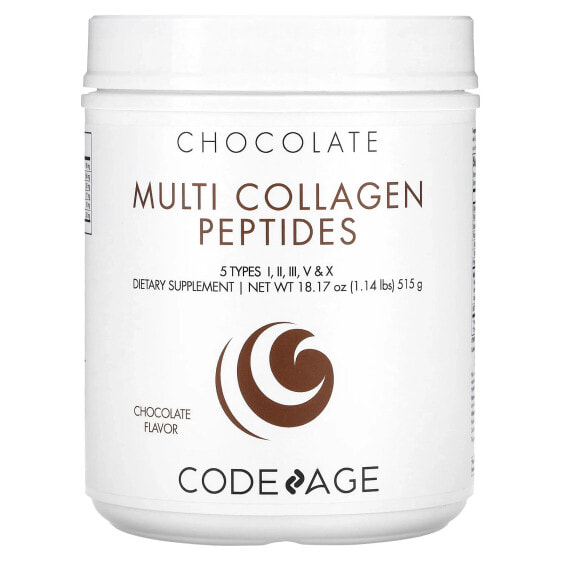 Биодобавка CodeAge Multi Collagen Peptides шоколад, 515 г