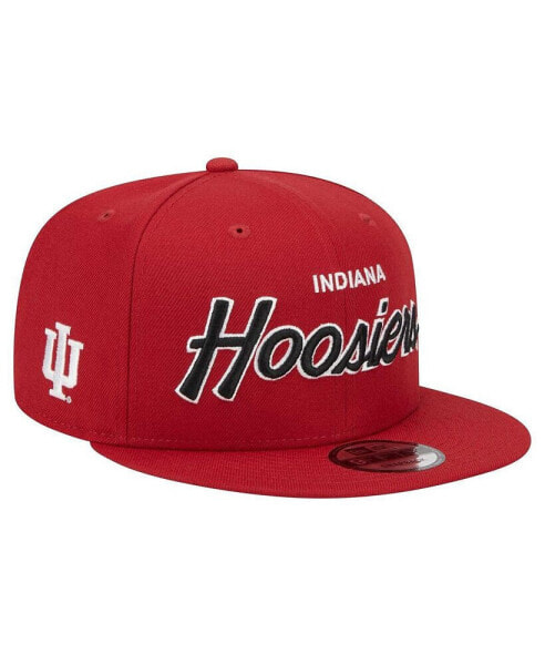 Men's Crimson Indiana Hoosiers Team Script 9Fifty Snapback Hat