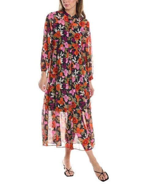 Maggy London Tiered Shirtdress Women's