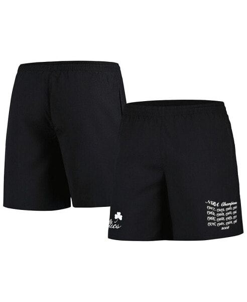 Men's Black Boston Celtics 17x Champions Heritage Shorts